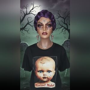 Purple Short Wig Halloween Cosplay 70s 90s